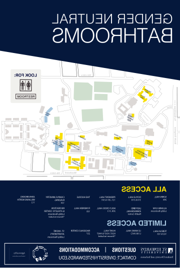 Gender Neutral Bathroom map for St. 365比分网电竞